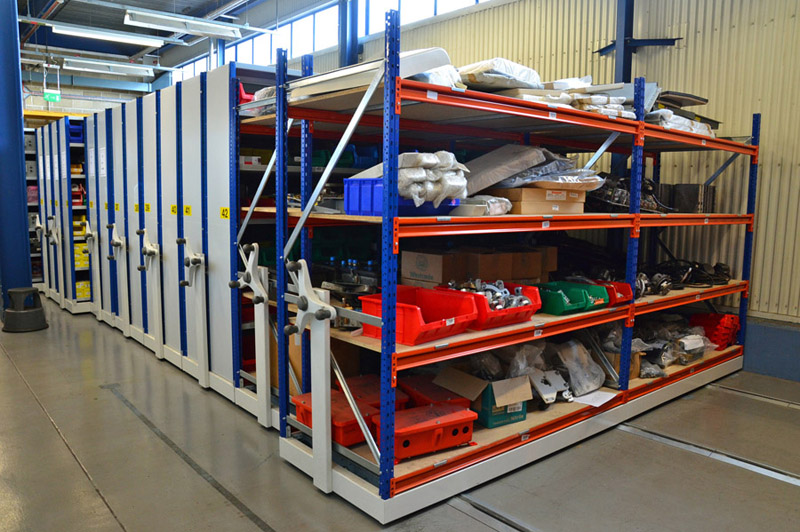 Roller Racking For Heavy Duty Storage, Mobile Shelving And Racking
