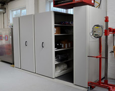 movable workshop shelving