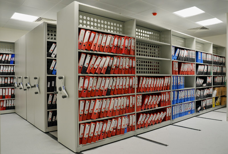 Mobile Shelving Filing Systems High Density File  Storage