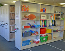 Medical Records Shelving In A Doctors Surgery