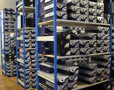 Shoe box racking solutions by EZR Shelving